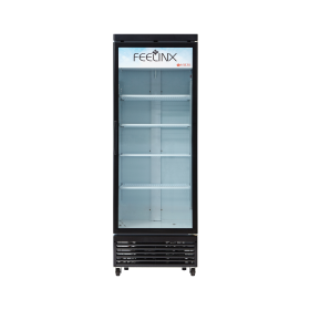 롯데필링스 수직형 냉장쇼케이스 LSK-400RSA (330L)블랙 음료쇼케이스